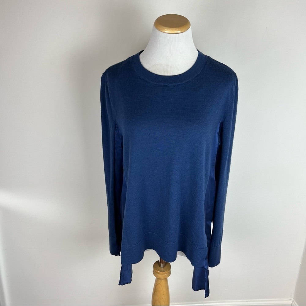 COS Wool Silk Navy Blue Sweater Size L